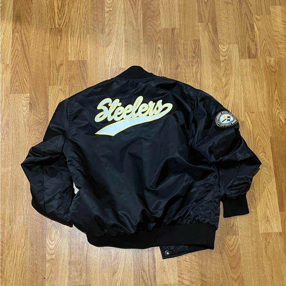 Pittsburgh Steeler Bombers Jacket Adult Size: Small - Picture 3 of 3